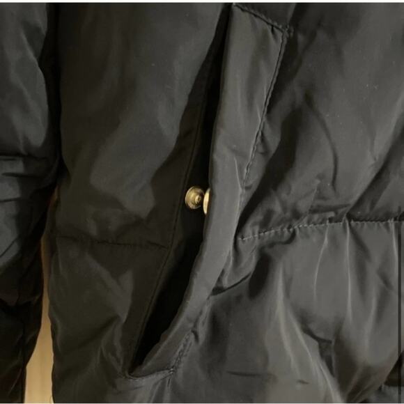 Zara Navy Blue High Collar Puffer Jacket Size XS Extra Small - Picture 4 of 6